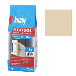 Knauf Flexfuge Universal Затирка для швов на цементной основе , bahamu bēšs, 1kg