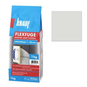 Knauf Flexfuge Universal Cementa bāzes flīžu šuvotājs, sudrabpelēks, 1kg