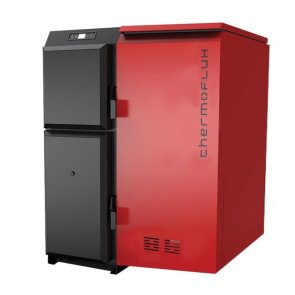 Thermoflux Pelling 35 Maxi Granulu apkures katls, ar 151kg granulu tvertni, labajā pusē, 35kW