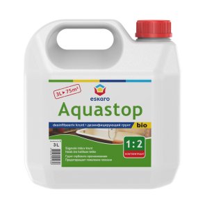 Eskaro Aquastop Bio Ūdenī šķīstošs grunts-koncentrāts mitrām telpām, 3L