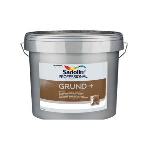 Sadolin Grund+ BW Ūdenī šķīstoša gruntskrāsa sienām un griestiem, stipri matēta, balta 10L