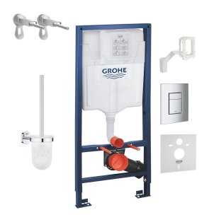 Grohe Rapid SL 6-in-1 Komplekts, taustiņš Skate Cosmo, hroms (38732000), 1113x50cm