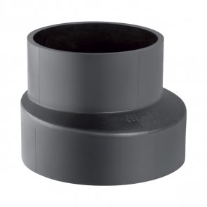 Geberit HDPE Iekšējās kanalizācijas pāreja, ekscentriska, D63/50mm, melna