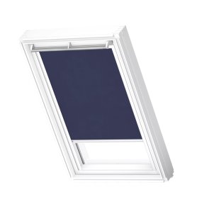 Velux RFL Jumta logu ruļļveida žalūzijas, ar baltām sliedēm, MK04, 78x98cm, tumši zilas