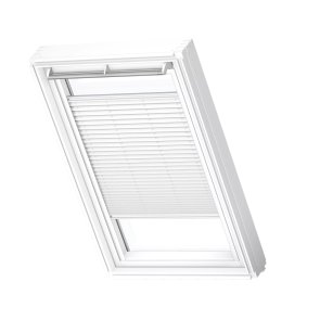 Velux FHL Plisētas jumta logu žalūzijas ar rokas vadību, ar baltām sliedēm, MK04, 78x98cm, baltas