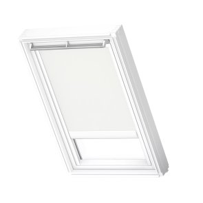 Velux RML Jumta logu ruļļveida žalūzijas ar elektrisko vadību, ar baltām sliedēm, FK06, 66x118cm, baltas