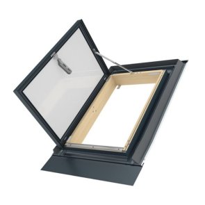 Fakro WLI Jumta lūka ar universālu pieslēgumu, atverama uz sāniem, rūdīta stikla pakete, 54x83cm