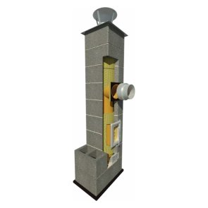 MK Kolekt Vienas Dūmejas Keramiskais Dūmvads, Skurstenis D140mm, 0.33m (36x36cm)