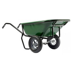 Haemmerlin Cargo Twin Excellium Ķerra, 2 pneimatiski riteņi, zaļa, 230L