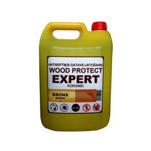 Erlits Wood Protect Expert Antiseptiķis koksnei, sarkanbrūns 1L