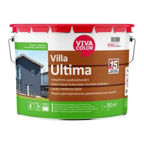 Vivacolor Villa Ultima Ūdens bāzes krāsa koka virsmām ārdarbos, pusmatēta, bāze VVA, 9L