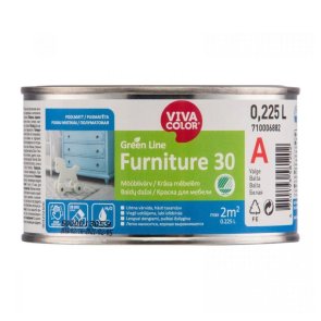 Vivacolor Furniture 30 Krāsa mēbelēm, pusmatēta, bāze A, 0,225L