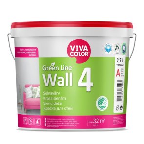 Vivacolor Wall 4 A Sienas krāsa, pilnīgi matēta 2.7L