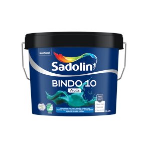 Sadolin Bindo 10 Noturīga pret mazgāšanu, matēta krāsa sienām BW 2.5L