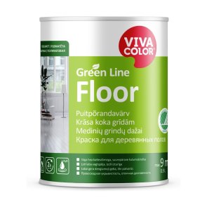 Vivacolor Floor Krāsa koka grīdām, pusmatēta, bāze A, 0,9L