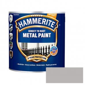 Hammerite Smooth Spīdīga aizsargkrāsa metāla virsmām, gluda virsma, sudraba 2.5L
