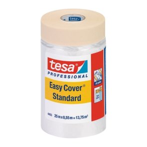 Tesa 4403 Easy Cover Standard plēve ar krāsotāju lenti, 550mm x 25m, 13,75m2