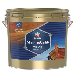 Eskaro Marine lakk 40 Nodilumizturīga uretāna alkilaka laivu daļu lakošanai, pusmatēta, 2.4L