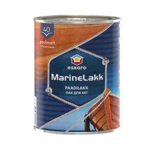 Eskaro Marine lakk 40 Nodilumizturīga uretāna alkilaka laivu daļu lakošanai, pusmatēta, 0.45L