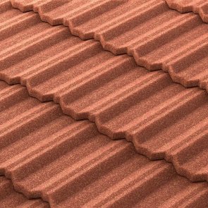 Metrotile Classic Metāla dakstiņi ar akmens smalci, 1330x415mm, terracotta