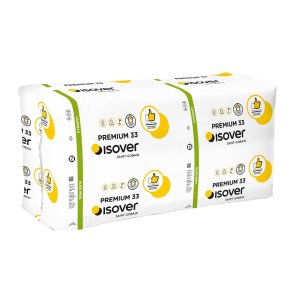 Isover Premium 33 (KL33) minerālvate plāksnēs 150x560x1170mm, 3.28m2