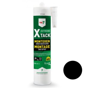 Tec 7 X-tack Для склеивания без дополнительной фиксации , melns, 290 ml