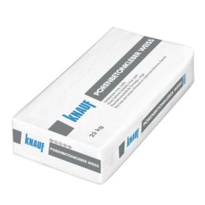 Knauf Porenbetonkleber Līme gāzbetona blokiem, balta, 25kg