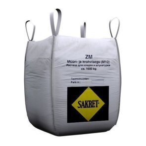 Sakret ZM Cementa mūrjava un apmešanas java, M10, BigBag iepakojums, 1000kg