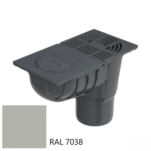 Galeco Nosēdaka ar smilšķērāju 50/110, pelēka RAL7038