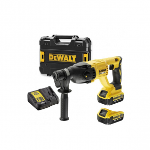 DeWalt Kombinētais perforators 18V XR, 2.6J, SDS-Plus (+2x5Ah, lādētājs, koferis) DCH133M1-QW