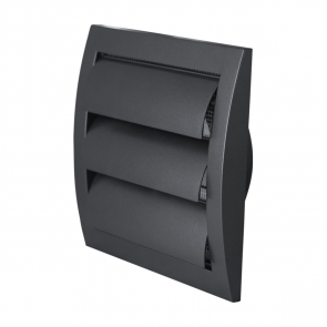 Europlast Reste plastmasas, ar žalūzijām 148x153mm Ø100mm, antracīts