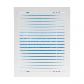 Europlast HYBRID reste-lūka ar filtru plastmasas 150x200mm, balta