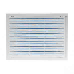 Europlast HYBRID reste-lūka ar filtru plastmasas 400x300mm, balta