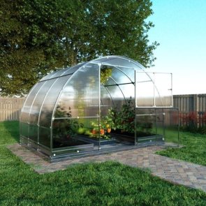 Baumera Klasika TUBE Siltumnīca ar pamatiem un polikarbonāta pārklājumu 6mm, 3x2m (6m2)