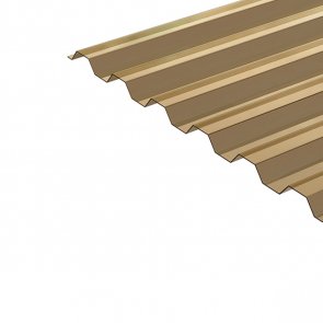 Proplastik Palram Polikarbonāta trapecveida trieciendrošās loksnes, 0.8x1040x6000mm, bronza