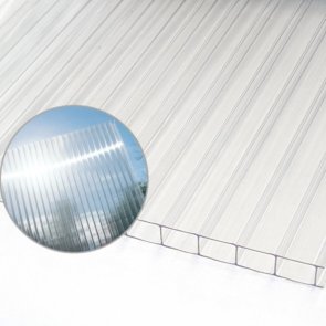 Šūnu polikarbonāts 0,55kg/m2, 3.5x2100x6000mm, caurspīdīgs