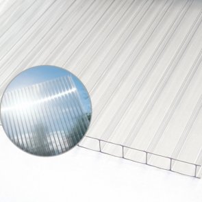 Šūnu polikarbonāts 1,2kg/m2, 8x1050x2000mm, caurspīdīgs