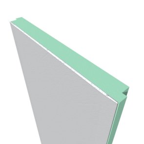 Finnfoam FF-PIR GYL poliuretāna loksnes ar ģipškartona plāksni, ar pusspundi, 40x600x2600mm, 1.56m2