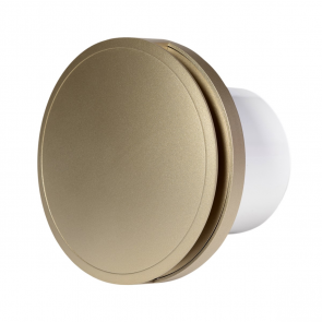 Europlast E-EXTRA Series EAT Apaļš elektroventilators, ar noslēgvāku, lodīšu gultni, D100mm, zelta