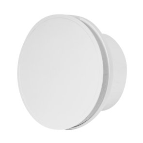 Europlast E-EXTRA Series EAT Apaļš elektroventilators, ar noslēgvāku, lodīšu gultni, D100mm, balts