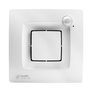 Soler & Palau Silent Dual 100 Ventilators ar kustības un mitruma sensoru, D100mm, balts