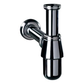 Wirquin SL211B Vannas istabas izlietnes sifons, 1.1/4 collas x 32mm, hromēts misiņš