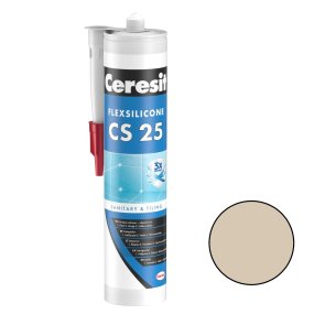 Ceresit CS 25 Sanitārais silikona hermētiķis, 280ml, bahama (43)