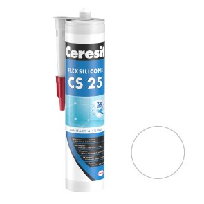 Ceresit CS 25 Sanitārais silikona hermētiķis, 280ml, caurspīdīgs