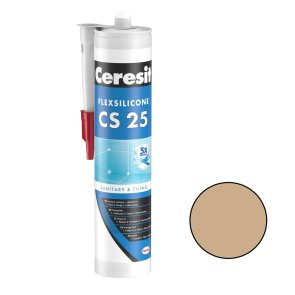 Ceresit CS 25 Sanitārais silikona hermētiķis, 280ml, toffi (44)