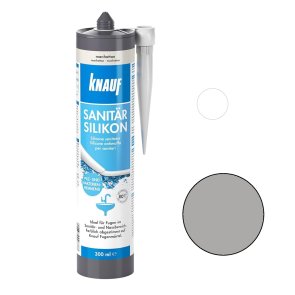 Knauf Sanitar-Silicon Silikona hermētiķis, cementa pelēks, 300ml