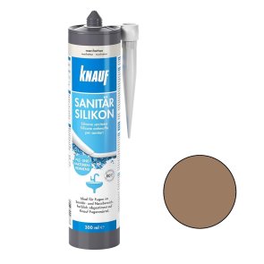 Knauf Sanitar-Silicon Силиконовый герметик , gaiši brūns, 300ml