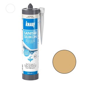 Knauf Sanitar-Silicon Silikona hermētiķis, karameļu, 300ml