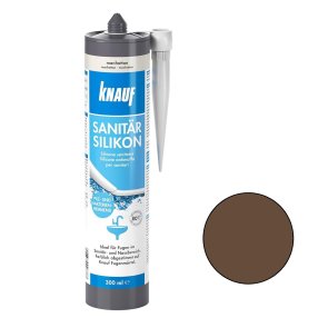 Knauf Sanitar-Silicon Силиконовый герметик , tumši brūns, 300ml