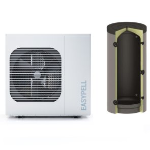 Easypell 12T Siltumsūknis, gaiss-ūdens, R290 5,9-14,8kW (7/35), 380V 3 fāžu, ar 100L akumulacijas tvertni
